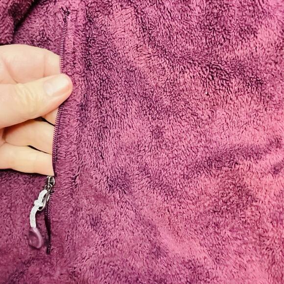 Mountain Hardwear Pyxis Jacket Womens L Plum Plush Fleece Zip Full Zip Pockets - Picture 9 of 11